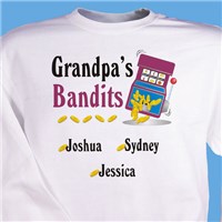 Custom Printed Gambling Sweatshirts for Grandpa, Grandma, Mom or Dad