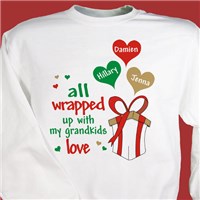 Personalized Grandma Sweatshirt for Christmas