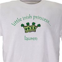 Little Irish Princess Personalized Youth T-shirt