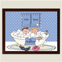 Tub Couple Wall Plaque