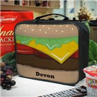Personalized Cheese Burger Children's Lunch Coolers