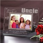 World's Coolest Uncle Personalized Uncle Glass Picture Frames