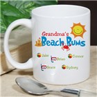 Beach Bums Personalized Coffee Mugs