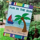 Personalized Fun in the Sun House Flags