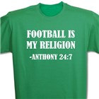 Football is My Religion Personalized T-shirts