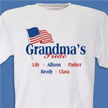 USA American Pride Personalized Patriotic T-Shirts