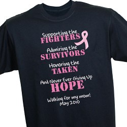 Breast Cancer Walk shirt