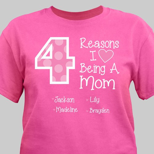 Personalized Reasons I Love T-Shirt | Mommy T Shirts | GiftsForYouNow