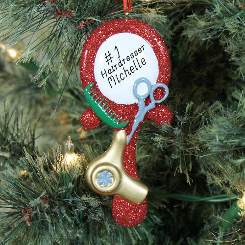 Personalized Hairdresser Ornament | GiftsForYouNow
