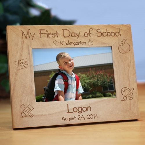 My First Day of School Wooden Picture Frame
