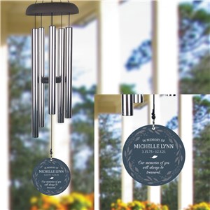 Personalized In Loving Memory Tree Wind Chime Giftsforyounow