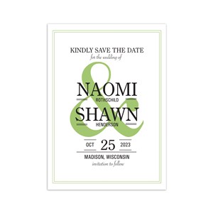 Personalized Ampersand Save the Date Cards by Gifts For You Now