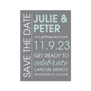 Personalized Get Ready to Celebrate Save the Date Cards by Gifts For You Now