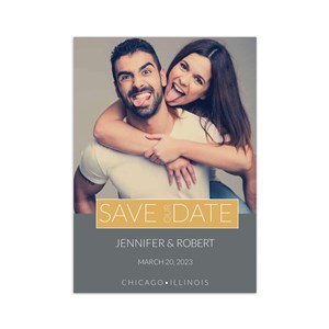Personalized Save our Date Photo Card by Gifts For You Now