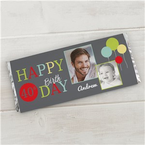 Personalized Birthday Photo Collage Candy Bar Wrappers by Gifts For You Now