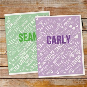 Personalized Folder Set With Any Name Word-Art by Gifts For You Now
