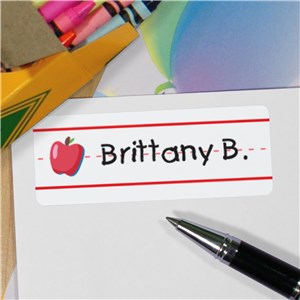 Personalized Lined Apple Labels by Gifts For You Now
