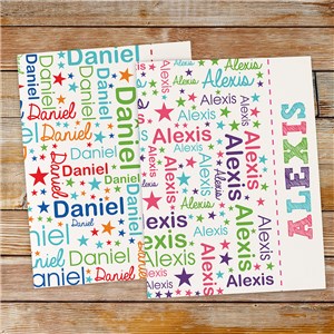 Personalized Name Word Art Folder Set by Gifts For You Now