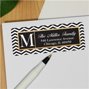 Personalized Chevron Address Labels by Gifts For You Now