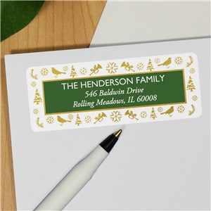 Joyful Wishes Personalized Address Labels by Gifts For You Now