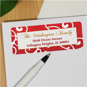 Personalized Holiday Sparkle Address Labels by Gifts For You Now