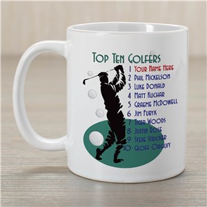 Top Ten Personalized Golfers Ceramic Coffee Mug by Gifts For You Now