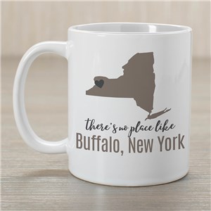 There's No Place Like Personalized State With Symbol Coffee Mug by Gifts For You Now