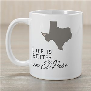Life Is Better Personalized Landmark Coffee Mug by Gifts For You Now
