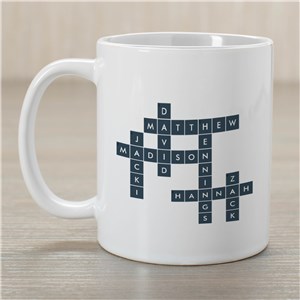 Personalized Framed Crossword Coffee Mug by Gifts For You Now