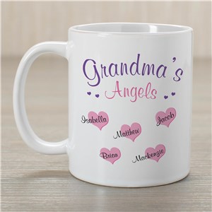 Image of Angels of My Heart Personalized Coffee Mug
