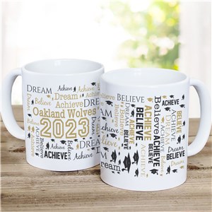 Personalized Graduation Word-Art Mug by Gifts For You Now