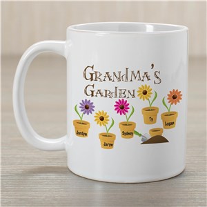 Flower Personalized Coffee Mug for Grandma by Gifts For You Now