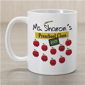 Personalized Teacher's Class Teacher Coffee Mug by Gifts For You Now
