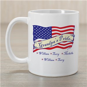 Personalized American Pride Ceramic Personalized Coffee Mug by Gifts For You Now