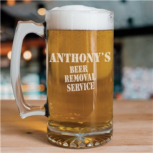 Personalized Engraved Beer Removal Service Mug by Gifts For You Now