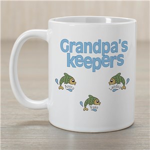 Personalized Grandpa's Keepers Coffee Mug by Gifts For You Now