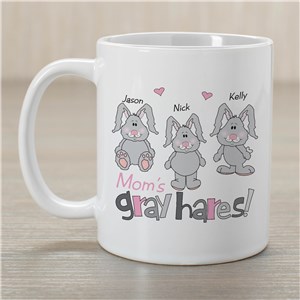 Personalized My Gray Hares Ceramic Mug by Gifts For You Now