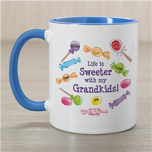 Image of Life Is Sweeter Personalized Coffee Mug