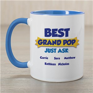 Personalized Best Grandpa Coffee Mug by Gifts For You Now