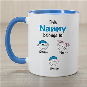 Personalized This Grandma Belongs to coffee Mug by Gifts For You Now