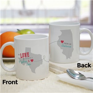 Personalized Long Distance Mug by Gifts For You Now