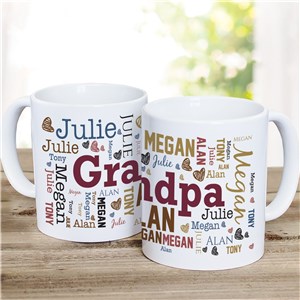 Personalized For Him Word-Art Coffee Mug by Gifts For You Now