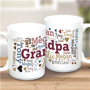 Personalized For Him Word-Art 15 oz Coffee Mug by Gifts For You Now