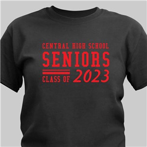 Personalized Seniors T-Shirt - Navy - Large (Mens 42/44- Ladies 14/16) by Gifts For You Now