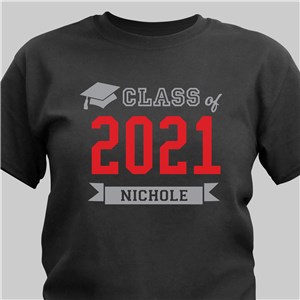 Image of Personalized Graduation Class Of T-Shirt