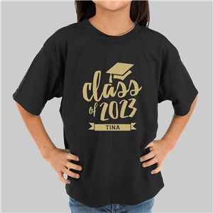 Personalized Class of Youth T-Shirt - Ash - Youth L 14/16 by Gifts For You Now