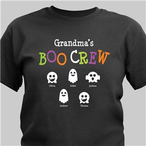 Boo Crew Personalized T-Shirt - Black - Large (Mens 42/44- Ladies 14/16) by Gifts For You Now