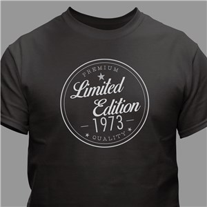 Personalized Limited Edition T-shirt - Navy - Medium (Mens 38/40- Ladies 10/12) by Gifts For You Now