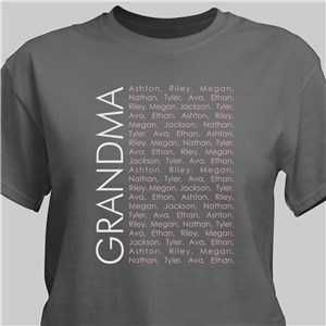 Grandma's Favorite People Personalized T-Shirt - White - Large (Mens 42/44- Ladies 14/16) by Gifts For You Now