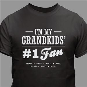 #1 Fan Personalized T-Shirt for Him - Charcoal Gray - XL (Mens 46/48- Ladies 18/20) by Gifts For You Now